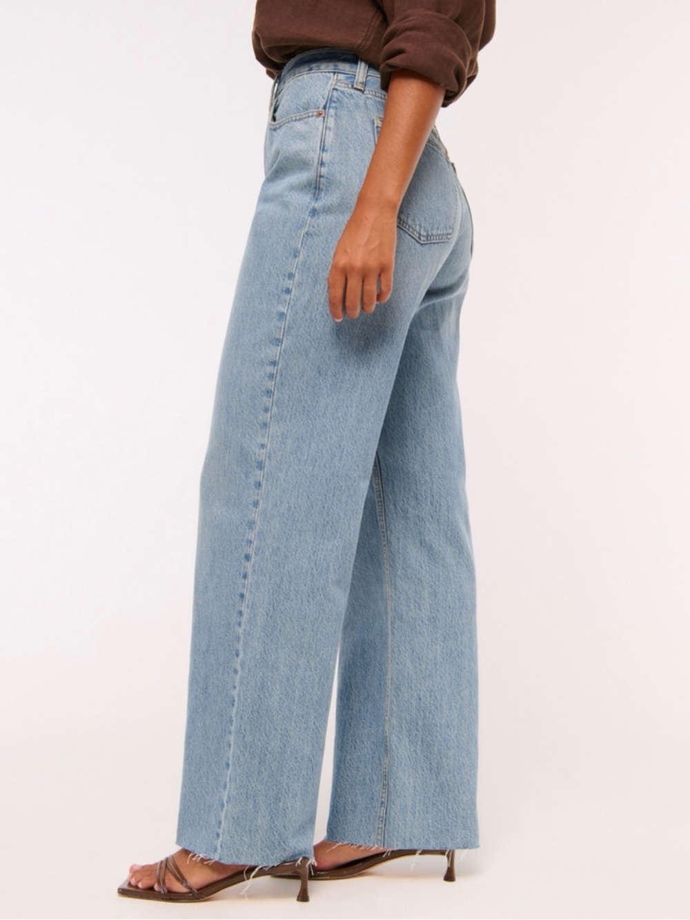 Abercrombie & Fitch Light Wash Wide-Leg Jeans
